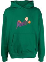 PUMA hoodie en coton à logo imprimé - Vert