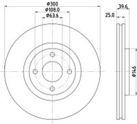 Remschijf 8DD355132721