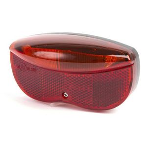 Ikzi Light achterlicht led batterij 5 lumen 11,5 cm zwart/rood