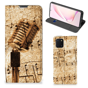 Samsung Galaxy Note 10 Lite Stand Case Bladmuziek