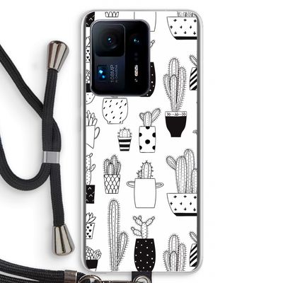 Cactusmotief: Xiaomi Mi Mix 4 Transparant Hoesje met koord