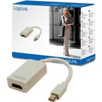 LogiLink Mini DisplayPort / HDMI Adapter 0,1 m HDMI 19-pin FM Mini DisplayPort M Grijs - thumbnail