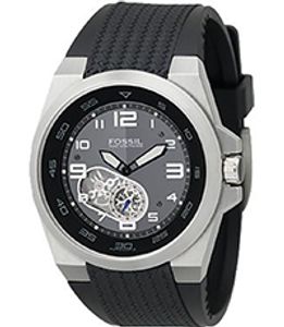 Horlogeband Fossil ME3004 Silicoon Zwart 20mm