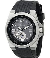 Horlogeband Fossil ME3004 Silicoon Zwart 20mm Horlogeband Fossil ME3004 Silicoon Zwart 20mm