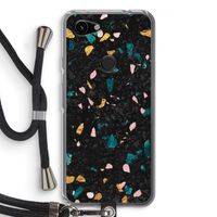 Terrazzo N°10: Pixel 3a Transparant Hoesje met koord