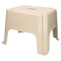 Caravan of camper trapje / opstapje - kunststof - beige - 40 x 30 x 28 cm