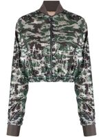 Khrisjoy veste bomber à imprimé camouflage - Tons neutres