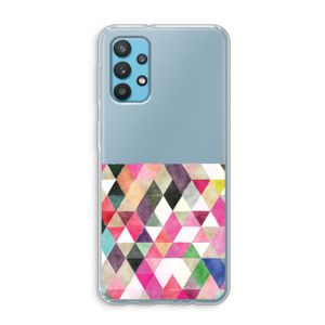 Gekleurde driehoekjes: Samsung Galaxy A32 4G Transparant Hoesje