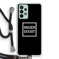 Negenduust black: Samsung Galaxy A52s 5G Transparant Hoesje met koord Negenduust black: Samsung Galaxy A52s 5G Transparant Hoesje met koord