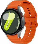 Wave Sportband met aansluitknop - Oranje - Samsung Galaxy Watch 6 Classic - 47mm & 43mm Wave Sportband met aansluitknop - Oranje - Samsung Galaxy Watch 6 Classic - 47mm & 43mm