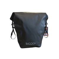 Bagoo enkele fietstas bisonyl zwart. inhoud 22 ltr