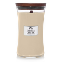 WoodWick Geurkaars Large Vanilla Bean - 18 cm / ø 10 cm