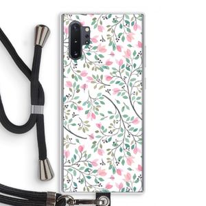 Sierlijke bloemen: Samsung Galaxy Note 10 Plus Transparant Hoesje met koord