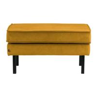 BePureHome Rodeo Hocker - Velvet - Oker