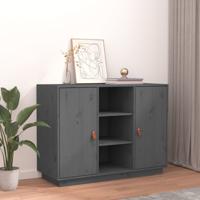 Dressoir 100x40x75 cm massief grenenhout grijs