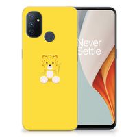 OnePlus Nord N100 Telefoonhoesje met Naam Baby Leopard - thumbnail