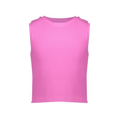 Geisha zomer top meisjes - rib cropped - cassis