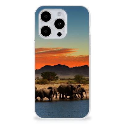 iPhone 15 Pro | TPU Hoesje | Olifanten