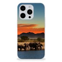 iPhone 15 Pro | TPU Hoesje | Olifanten