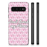 Samsung Galaxy S10 | TPU Hoesje | Flowers Pink DTMP