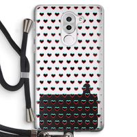 Hartjes: Honor 6X Transparant Hoesje met koord