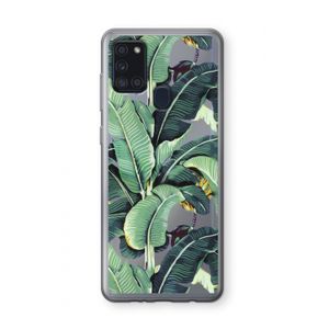Bananenbladeren: Samsung Galaxy A21s Transparant Hoesje