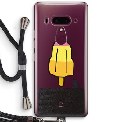 Raketijsje: HTC U12+ Transparant Hoesje met koord