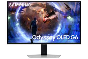 Samsung Odyssey G60SD computer monitor 68,6 cm (27") 2560 x 1440 Pixels Quad HD OLED Zilver