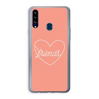 Friends heart: Samsung Galaxy A20s Transparant Hoesje