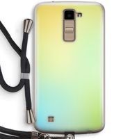 Minty mist pastel: LG K10 (2016) Transparant Hoesje met koord