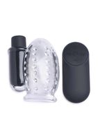 28X Rechargeable Penis Head Teaser + Remote Control - Clear