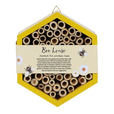 Houten Bijenhotel Zeshoek (17,5 cm)