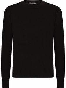 Dolce & Gabbana pull en maille fine de cachemire - Noir