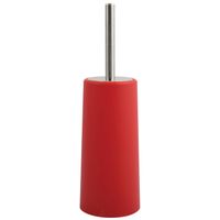 MSV Toiletborstel houder/WC-borstel - rood - kunststof - 35 cm - Toiletborstels - thumbnail