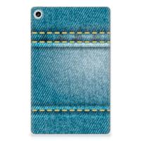 Lenovo Tab M10 Plus (3e generatie) Leuke Siliconen Hoes Jeans