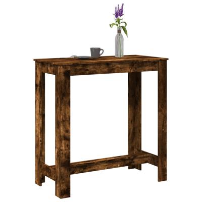 Bartafel 102x50x103,5 cm bewerkt hout gerookt eikenkleurig