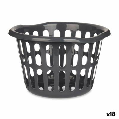 Mand Antraciet Polypropyleen 27 L 40 x 25 x 40 cm (18 Stuks)