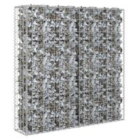 The Living Store Gabion Mand - 80 x 20 x 100 cm - Gegalvaniseerd Staal