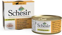 Schesir in Bouillon Tonijn/Sardines natvoer kat 70gr - thumbnail