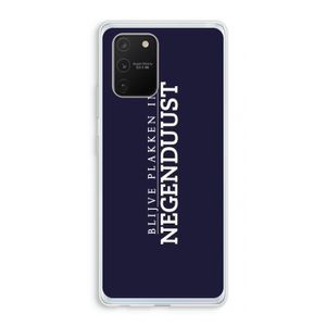 Blijve plakken in Negenduust: Samsung Galaxy S10 Lite Transparant Hoesje