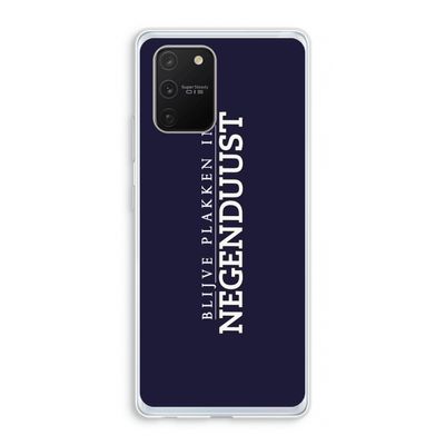 Blijve plakken in Negenduust: Samsung Galaxy S10 Lite Transparant Hoesje