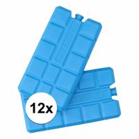 Koelelementen voor koeltas/koelbox - 12x stuks - 200 ml - blauw - kunststof - 15 x 8 x 2 cm - thumbnail