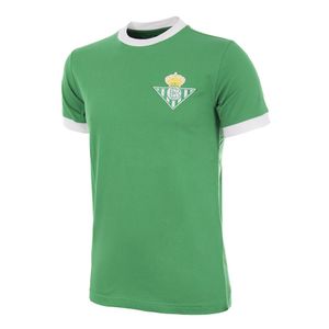 COPA Real Betis 1970's Away Retro Voetbalshirt Groen Wit