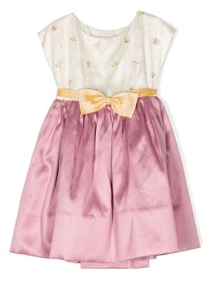 SHATHA ESSA robe mi-longue à mancherons - Rose