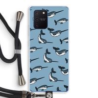 Narwhal: Samsung Galaxy Note 10 Lite Transparant Hoesje met koord