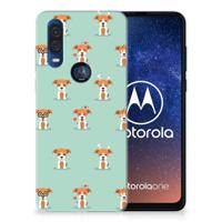 Motorola One Vision | TPU Hoesje | Pups