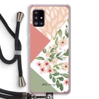 Sweet heaven geometrics: Samsung Galaxy A51 5G Transparant Hoesje met koord