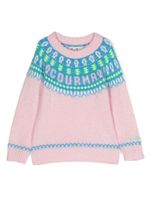 MC2 Saint Barth Kids pull Case en maille Fair Isle - Rose MC2 Saint Barth Kids pull Case en maille Fair Isle - Rose