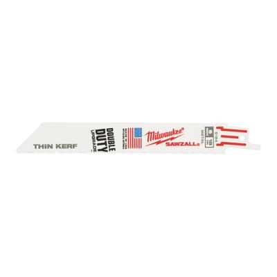 Milwaukee Reciprozaagbladen | THIN KERF | Metaal | 150mm x 18 Tpi | 5 stuks - 48475184