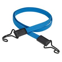 Flat bungee 30cm - colour : light bluedouble reverse hook Flat bungee 30cm - colour : light bluedouble reverse hook